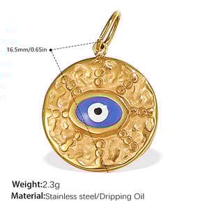 Delicate Figure Titanium Steel Gold Color Rhinestone Women's Pendants h5 