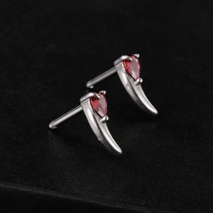 1 Piece Delicate Series Wolf Tooth Shape Stainless Steel Men's Earrings h5 Picture6