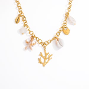 Oceanic Stainless Steel Gold Color Pendant Necklaces h5 Picture5