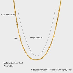 Simple and Stylish DIY Gold - colored Stainless Steel Cha h5