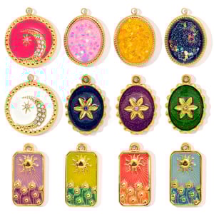 1 Piece Luxurious Series Exquisite Tarot Stainless Steel Gold Color Women's Pendants h5 Picture5