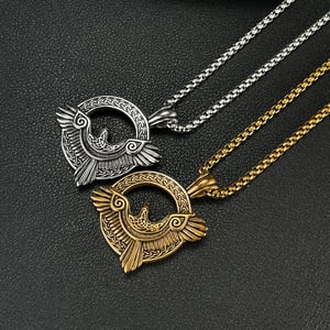 Statement-making Eagle Stainless Steel Men's Pendant Necklaces h5 Picture4