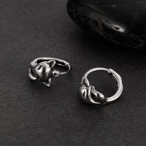 1 Stück Simple Series Hip-Pop/Rock Tier Edelstahl Herren Herren Ohrringe h5 Bild5