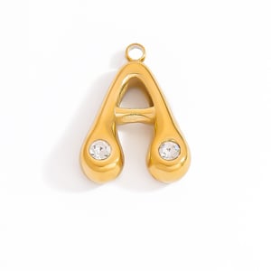 Luxurious Series Daily Letter Stainless Steel  Gold Color  Women's Pendants h5 Picture4