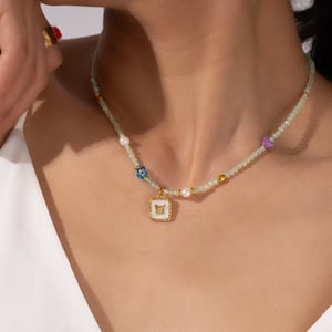 Exquisite Butterfly Beads Stainless Steel Women's Pendant Necklaces h5 Picture6