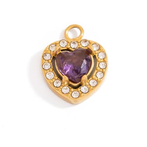 Shining Flower Stainless Steel Gold Color Women's Pendants h5