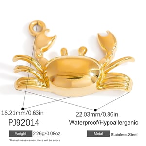 Vivid Fish Stainless Steel Gold Color Women's Pendants h5