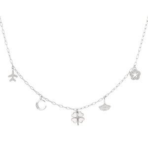 Romantic Clover Stainless Steel Gold Color Women's Pendant Necklaces h5