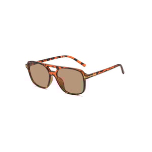 1 Pair Simple Series Retro Patchwork PC   Gold Color  Unisex Sunglasses h5 Picture2