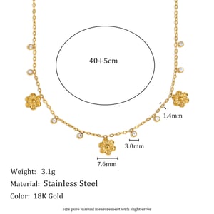 Fashion OL Solid Color Stainless Steel Women's Chain Necklaces h5 Picture4