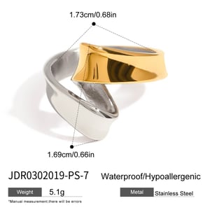 Mixed Color Stainless Steel Minimalist Ring h5