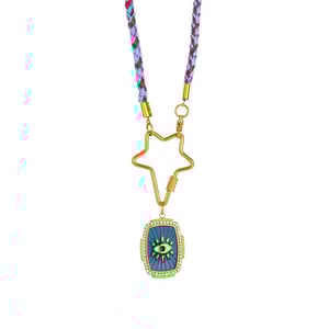 Opulent Eye Stainless Steel Gold Color Women's Pendant Necklaces h5