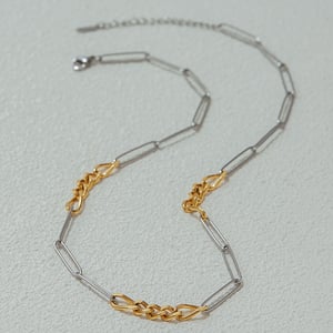 Simple Chain Stainless Steel Mixed Color Chain Necklaces h5 Picture6