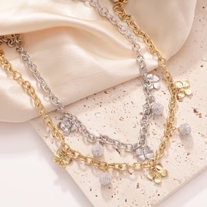 Shinning Butterfly Stainless Steel Gold Color Women's Pendant Necklaces h5 Picture4
