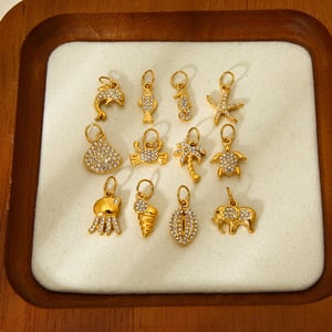 High End Ocean Series Stainless Steel Conch DIY Pendant h5 Picture3