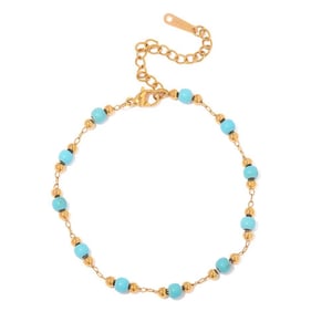 Simple Series Daily Heart Stainless Steel   Gold Color Bracelets h5 Picture3