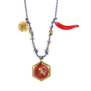 1 Pair Romantic Series Retro Geometric Stainless Steel   Gold Color  Women's Pendant Necklaces h5 Picture4