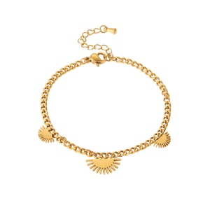 Simple Series Daily Heart Stainless Steel   Gold Color Bracelets h5 Picture5