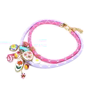 Retro Flower CCB Pendant Necklaces h5 Picture5