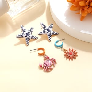 Oceanic Alloy Earring Sets h5 Picture4