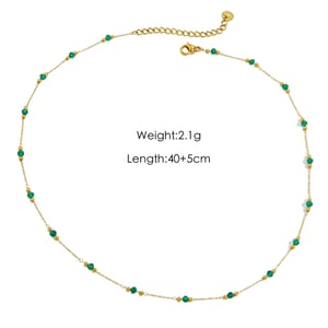 Multi Colored Natural Stone Bead Handmade Women's Necklaces h5