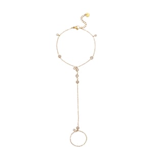 1 Pair Simple Series Elegant Chain Stainless Steel   Gold Color  Women's Chain Bracelets h5 Picture5