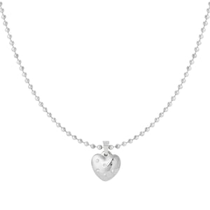 Minimalist Heart Stainless Steel Silver Color Women's Pendant Necklaces h5