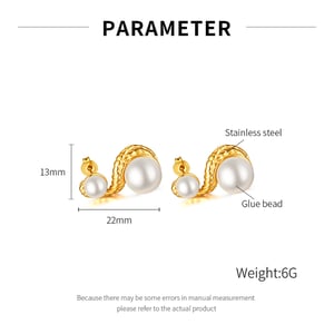 1 Paar Simple Series Tägliche geometrische Edelstahl Goldfarbene Damen-Ohrstecker h5 Bild2