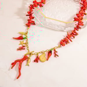 Oceanic Stainless Steel  Gold Color Pendant Necklaces h5 Picture4
