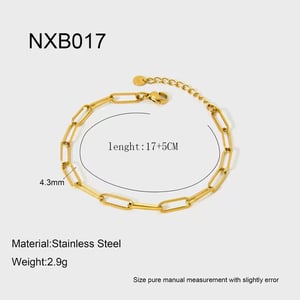 Einfache und stilvolle quadratische DIY-Glieder aus goldfarbenem Edelstahl h5