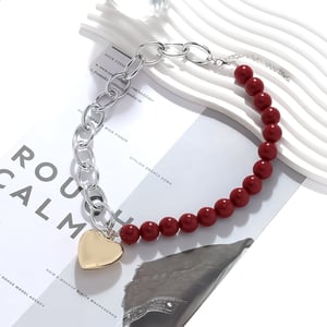 Retro Heart Beaded Necklaces h5 Picture2