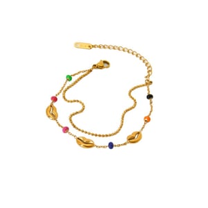 Fashionable Colorful Conch Stainless Steel Women's Bracelets h5 Picture5