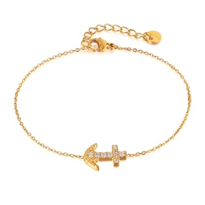 Braccialetti con ciondoli color oro in acciaio inossidabile h5