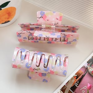 1 Pair Simple Series Casual Animal PVC Women's Hair Claws h5 Picture3