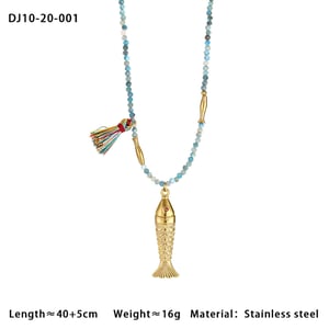 1 Pair Simple Series Vacation Turtle Stainless Steel   Gold Color  Women's Pendant Necklaces h5 Picture2