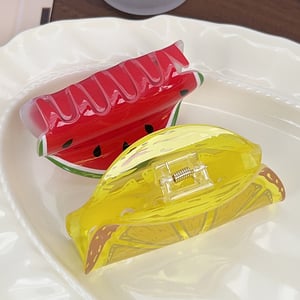 1 Stück Acetat-Haarklammern im Fresh-Style der Fruit Series für Damen h5 Bild3