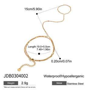 Stainless Steel Gold Color Pearl Beaded Bracelets h5