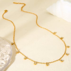 Simple Series Daily Stainless Steel  Women's Necklaces Display Set h5 Picture3