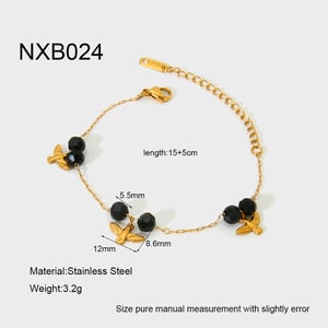 Fashionable Fruit Cherry - themed Stainless Steel Women's Bracelets h5 