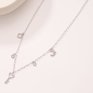 Designable Heart Locker Stainless Steel Gold Color Women's Pendant Necklaces h5 Picture5