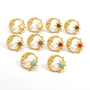 Simple Series Retro Geometric Stainless Steel Women's Stud Earrings h5 Picture5