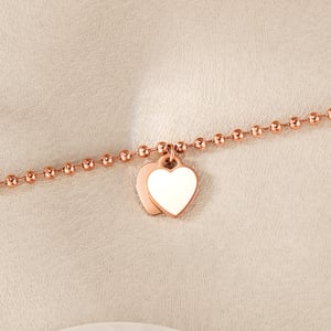 1 Stück Simple Series Simple Heart Edelstahl Damen-Perlenarmbänder h5 Bild6
