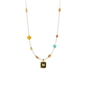 Exquisite Butterfly Beads Stainless Steel Women's Pendant Necklaces h5