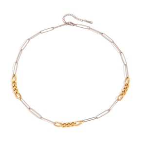 Simple Chain Stainless Steel Mixed Color Chain Necklaces h5
