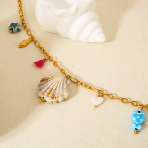 Luxurious Series Vacation Turtle Stainless Steel  Gold Color  Women's Pendant Necklaces h5 Picture2