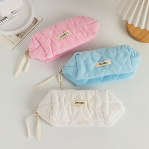 Simple Series Lässige, einfarbige Make-up-Taschen aus Polyester für Damen h5 Bild4