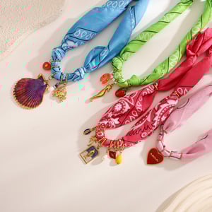 Elegant Kerchief Shell Stainless Steel Gold Color Women's Pendant Necklaces h5 Picture5