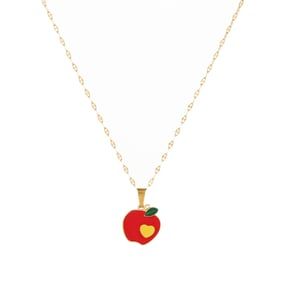 1 Pair Simple Series Daily Plant Stainless Steel Women's Pendant Necklaces h5 Picture5