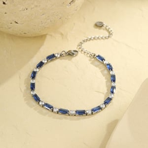 Simple Series Daily Geometric Stainless Steel Women's Chain Bracelets h5 Picture3