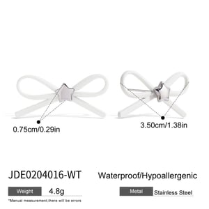 Sweet Bow Knot Stud Earrings h5